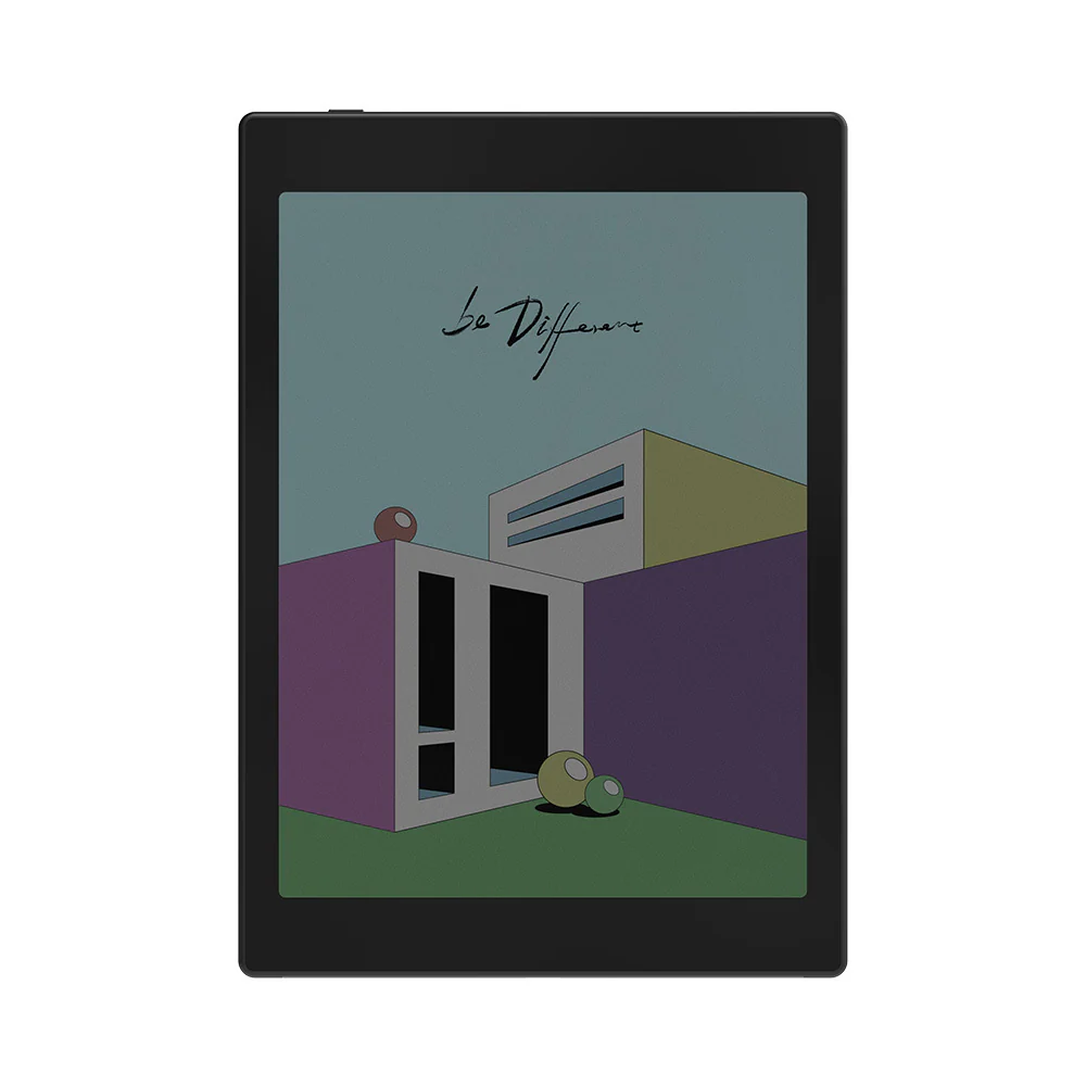 BOOX Tab Mini C e-ink tablet side view highlighting lightweight build