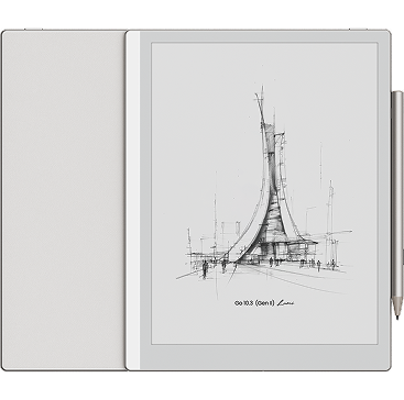 Portable e-reader device with digital reading screen
