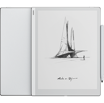 Compact e-reader device with minimalist display